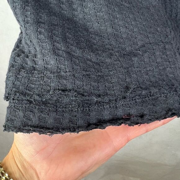 Free People Cowl Neck Black Thermal New with tags - Picture 4 of 5